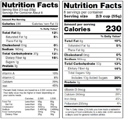 old-new-food-label